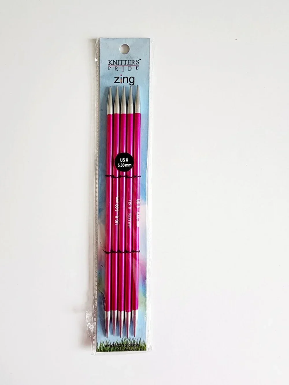 Knitter's Pride Zing Double Pointed Knitting Needles Size 8